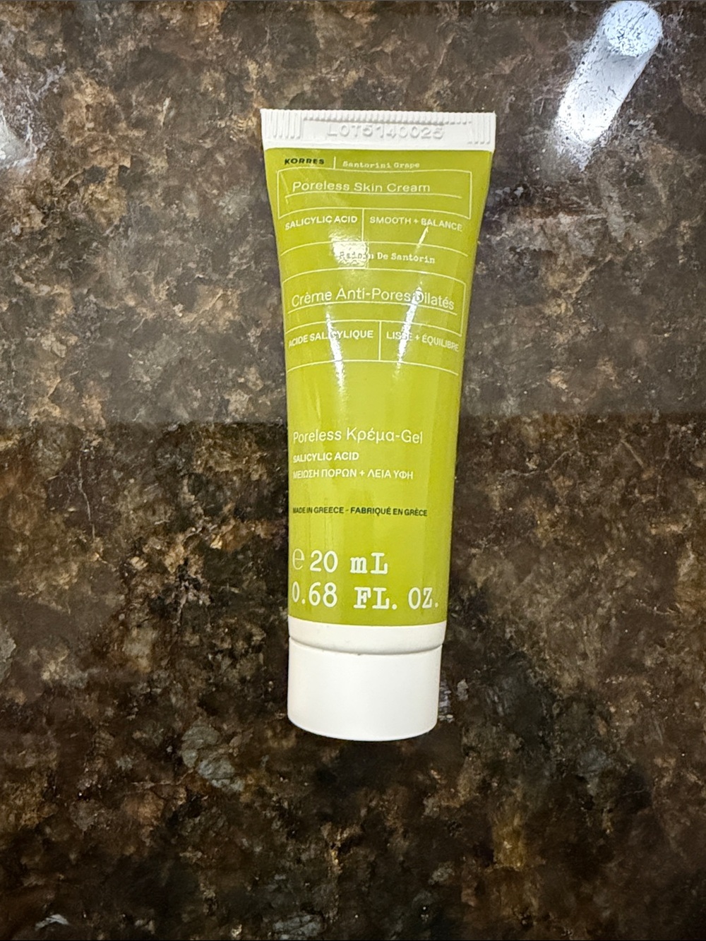 Korres Green Poreless Skin Cream .68 fl oz New